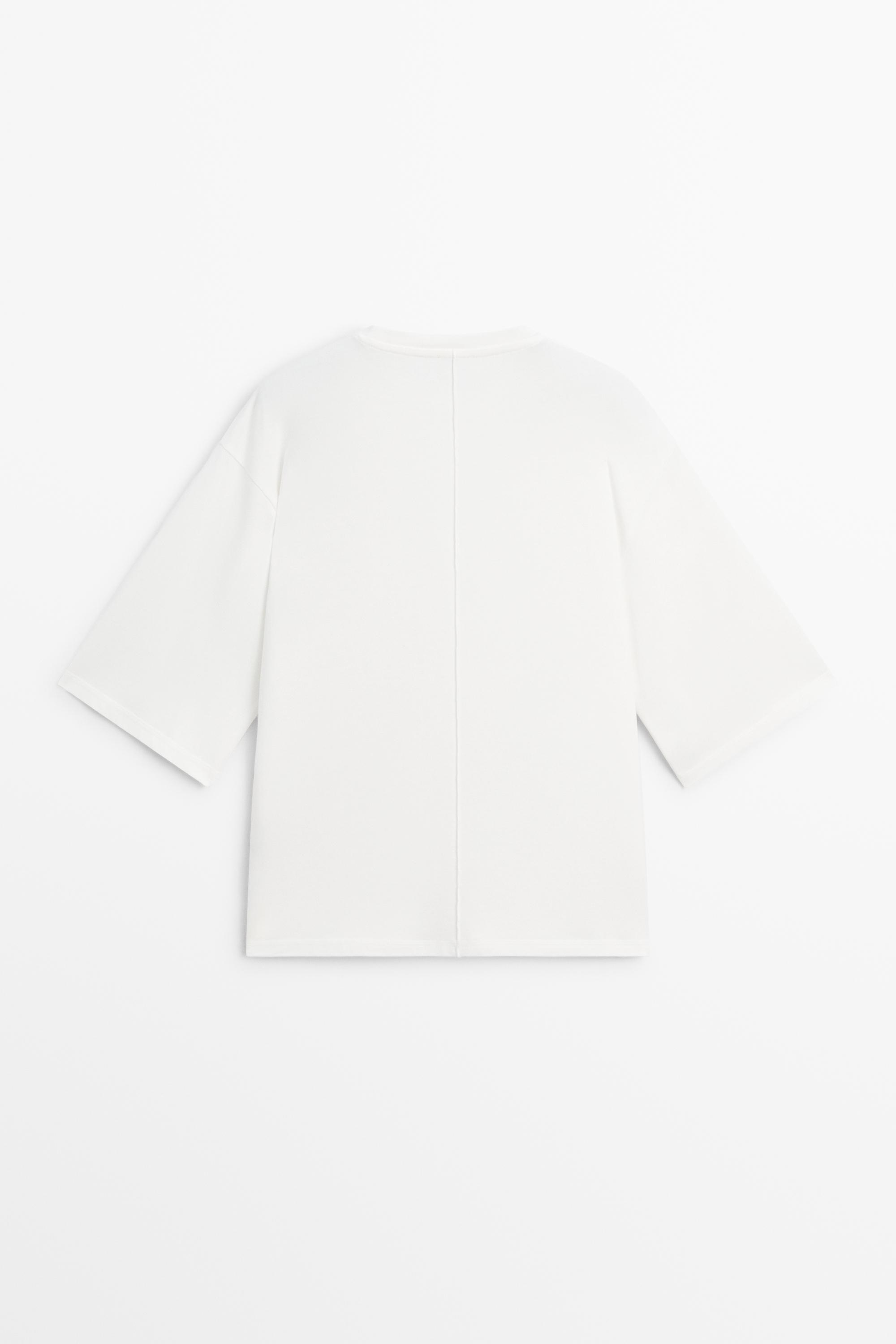 100% cotton short sleeve seamed T-shirt